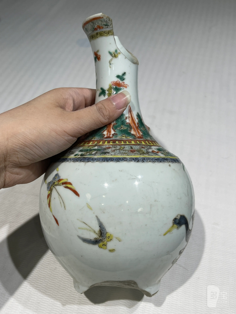 清代 粉彩花鸟纹瓶一组二十一件 - 图45